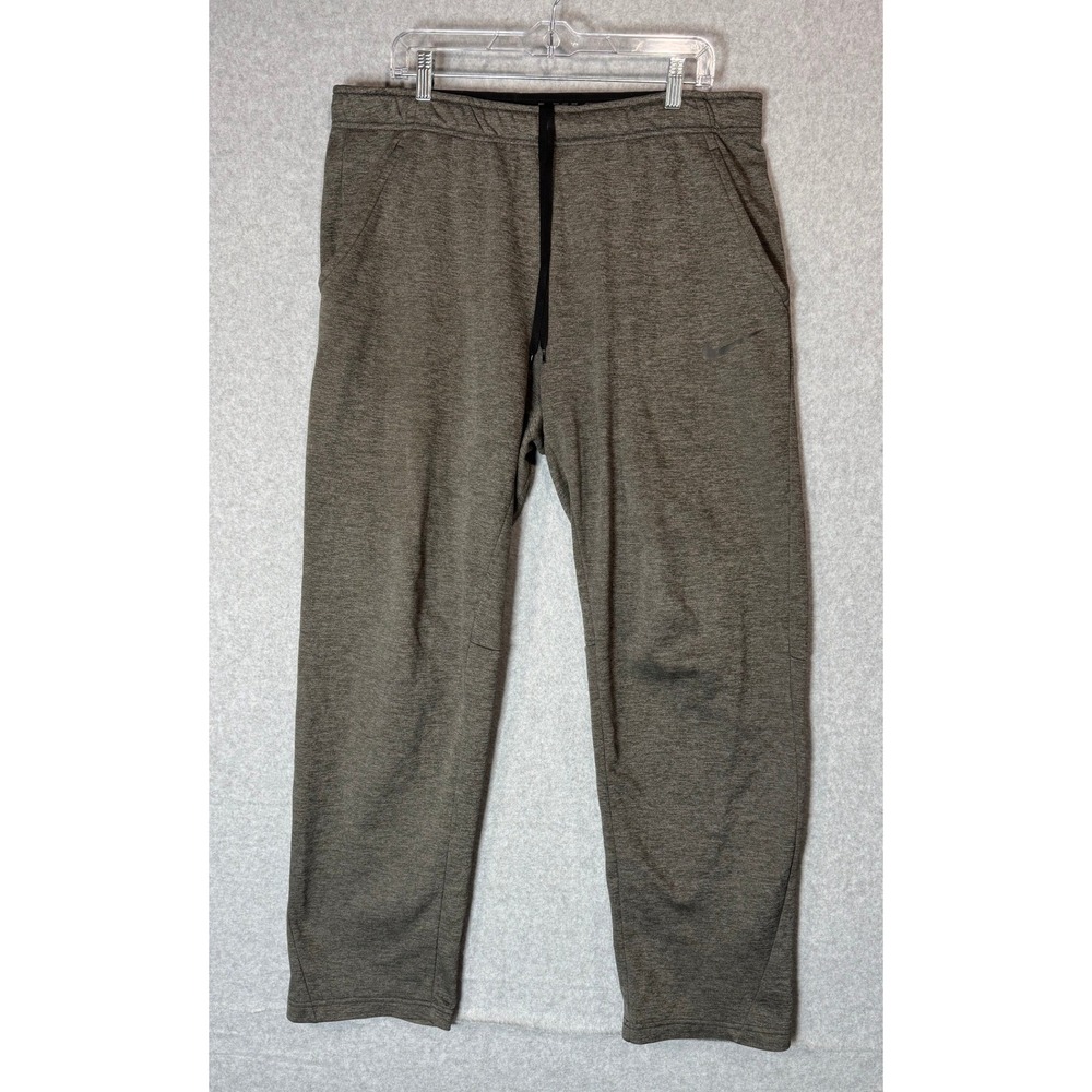Nike Therma-FIT Pants‎ Fleece Training Gray Sweatpants Joggers Mens Large